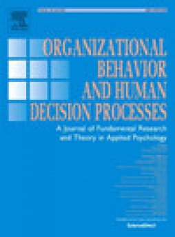 Organizational Behavior And Human Decision Processes雜志